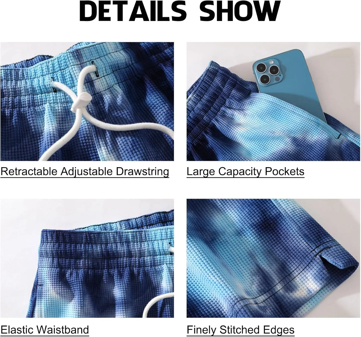 DIOTSR Mens Tie Dye Graphic Shorts Athletic Running Basketball Shorts Casual Designer Shorts Cool Streetwear
