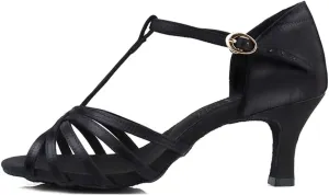 DKZSYIM Women's Latin Dance Shoes Tango Wedding Salsa Ballroom Performance Shoes,Model WX2324