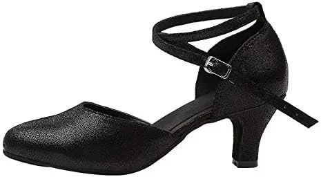 DKZSYIM Women's Professional Latin Dance Shoes Ballroom Wedding Performance Shoes,Model YCL212