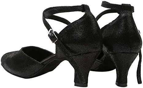 DKZSYIM Women's Professional Latin Dance Shoes Ballroom Wedding Performance Shoes,Model YCL212