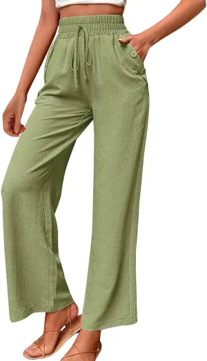 Elastic High Waisted Loose Pants Woman Relaxed Fit Baggy Clothes Black Demin Pants High Women Cargo Pants with