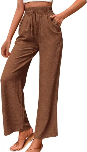 Elastic High Waisted Loose Pants Woman Relaxed Fit Baggy Clothes Black Demin Pants High Women Cargo Pants with