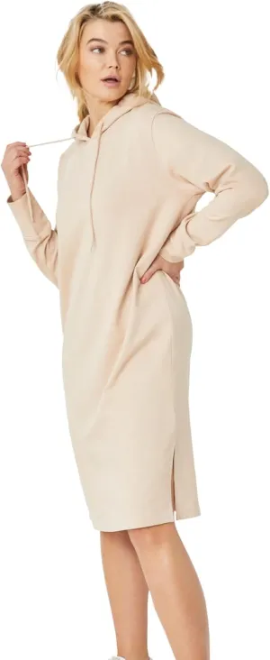ellos Plus Size French Terry Hooded Sweatshirt Dress