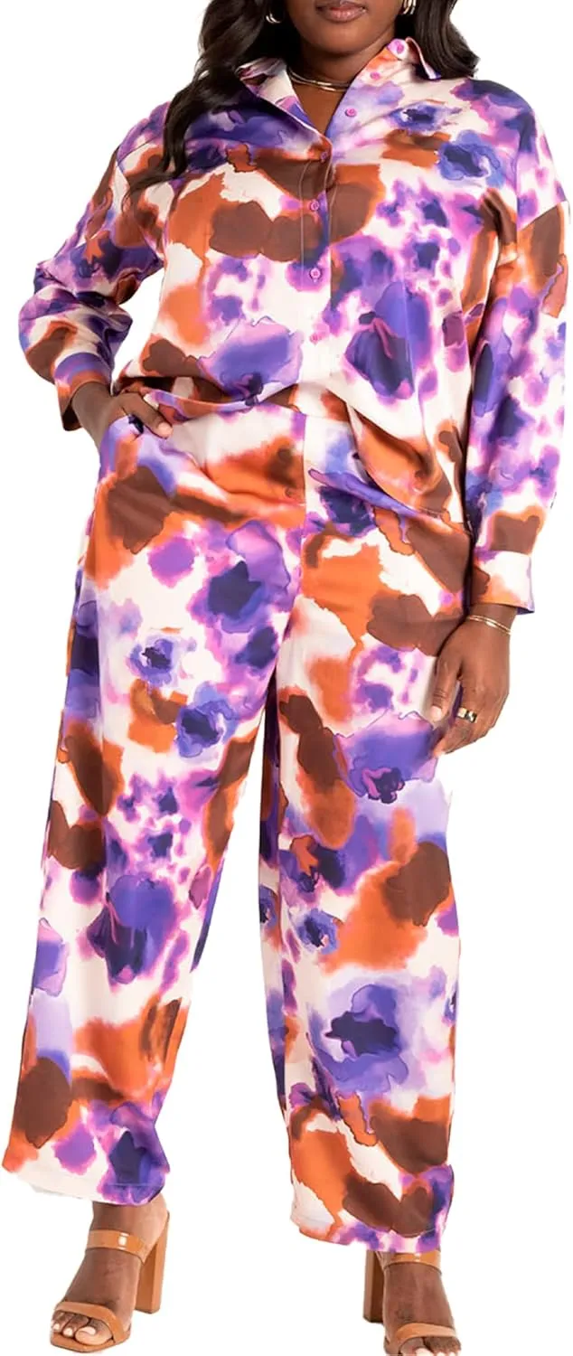 ellos Plus Size French Terry Hooded Sweatshirt Dress