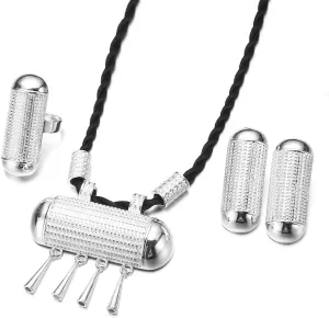 Ethiopian Traditional Jewelry Set Necklace Earrings Ring Set Silver Color Eritrea Habesha Jewelry Set