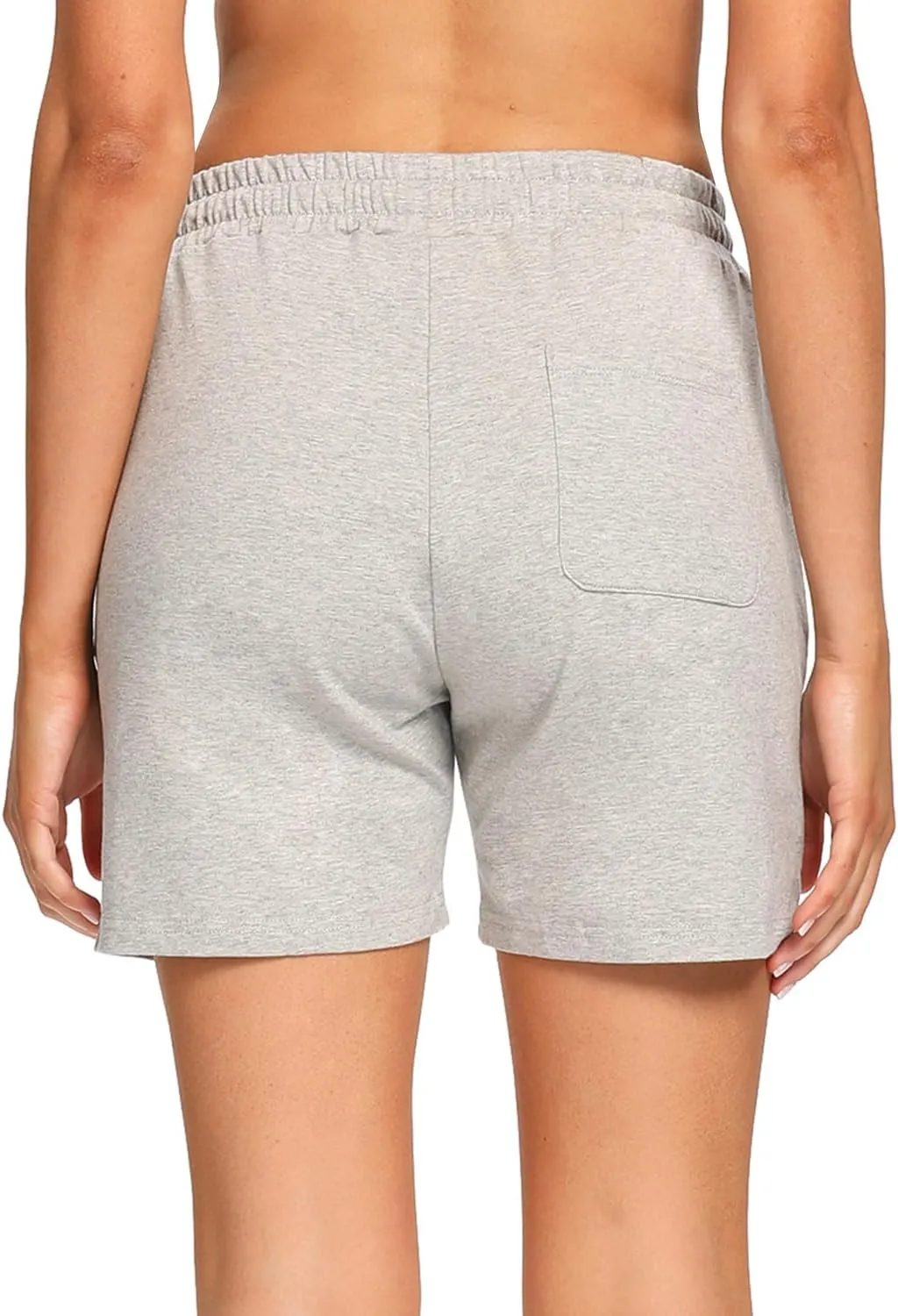 EZRUN Womens Bermuda Shorts Summer Sweat Shorts with Deep Pockets Cotton Shorts for Women Gym Workout
