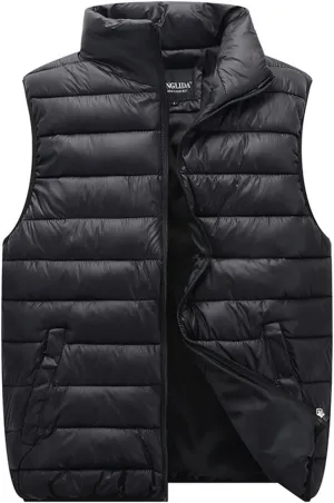 Fall Long Puffer Vest One Morality Warm V Neck Thin Down Vest Inside Trendy Winter Coat Outerwear Vest for Women