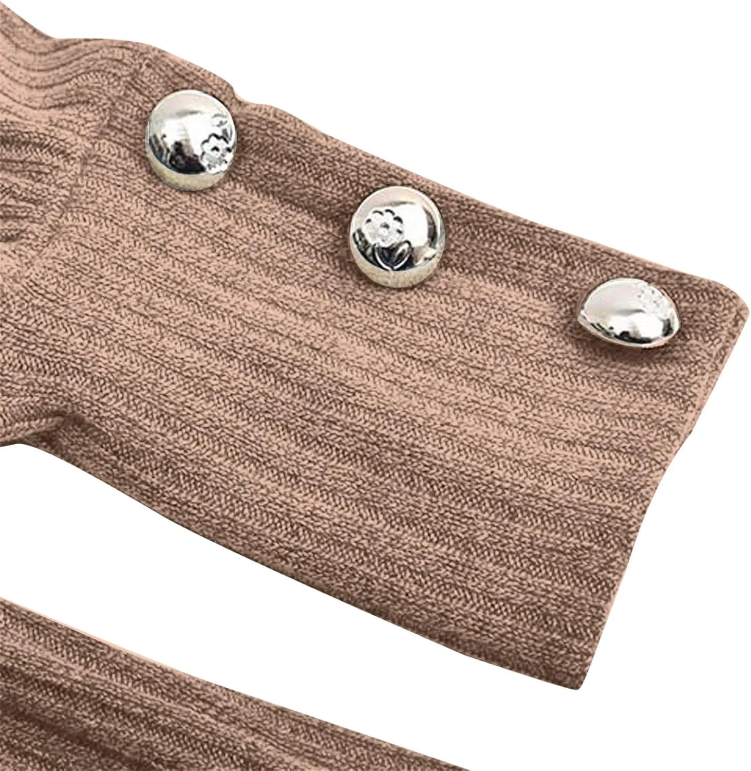 Fall Sweaters for Women Chunky Knit Solid Color Crewneck Long Sleeve Loose Fit Casual Soft Jumper Tops