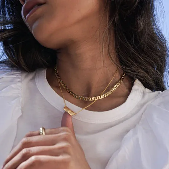 FINAL SALE GRANDE ELOUISE GOLD NECKLACE - BLING BAR