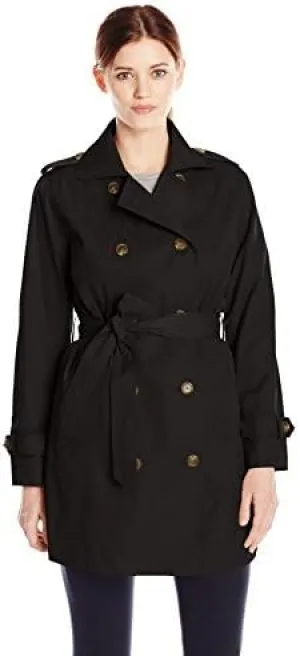 Fleet Street Ltd. Women's Double Breasted Trench Coat