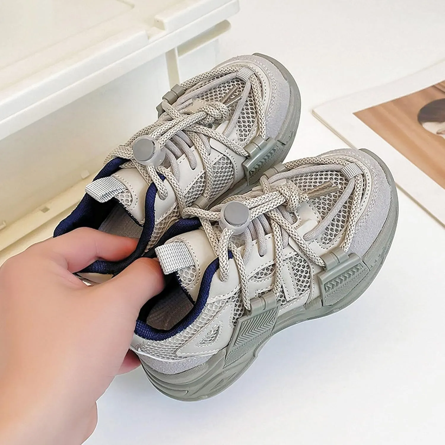 Girls Boys Sports Shoes Kids Fashion Athletic Running Walking Shoes Kids Non-Slip Tennis Basketball Sport Sneakers