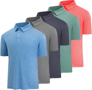 Golf Polo Shirts for Men Casual Moisture Wicking Men's Polo Shirts Quick Dry Short Sleeve