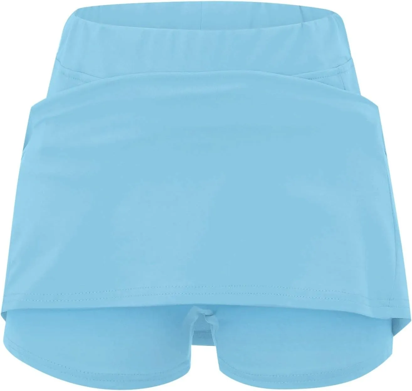 Golf Skirts for Women High Waistd Midi Tennis Skorts with Pockets Tum Control Stretchy Aline Yoga Skirt with Shorts