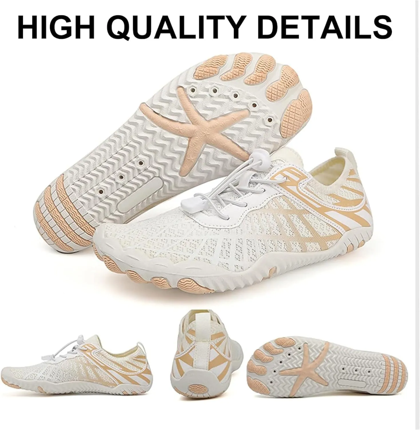 Grounded Footwear for Women Men with Neuropathy Water Shoes Quick-Dry Aqua Socks Swim Beach Barefoot Diabetic Shoes Walking Wide Toe Box Sneakers for Hike Yoga Lightweight Comfortable Breathable
