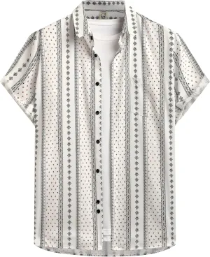Hardaddy Mens Casual Hawaiian Shirts Short Sleeve Button Down Tropical Shirts Beach Summer Shirts