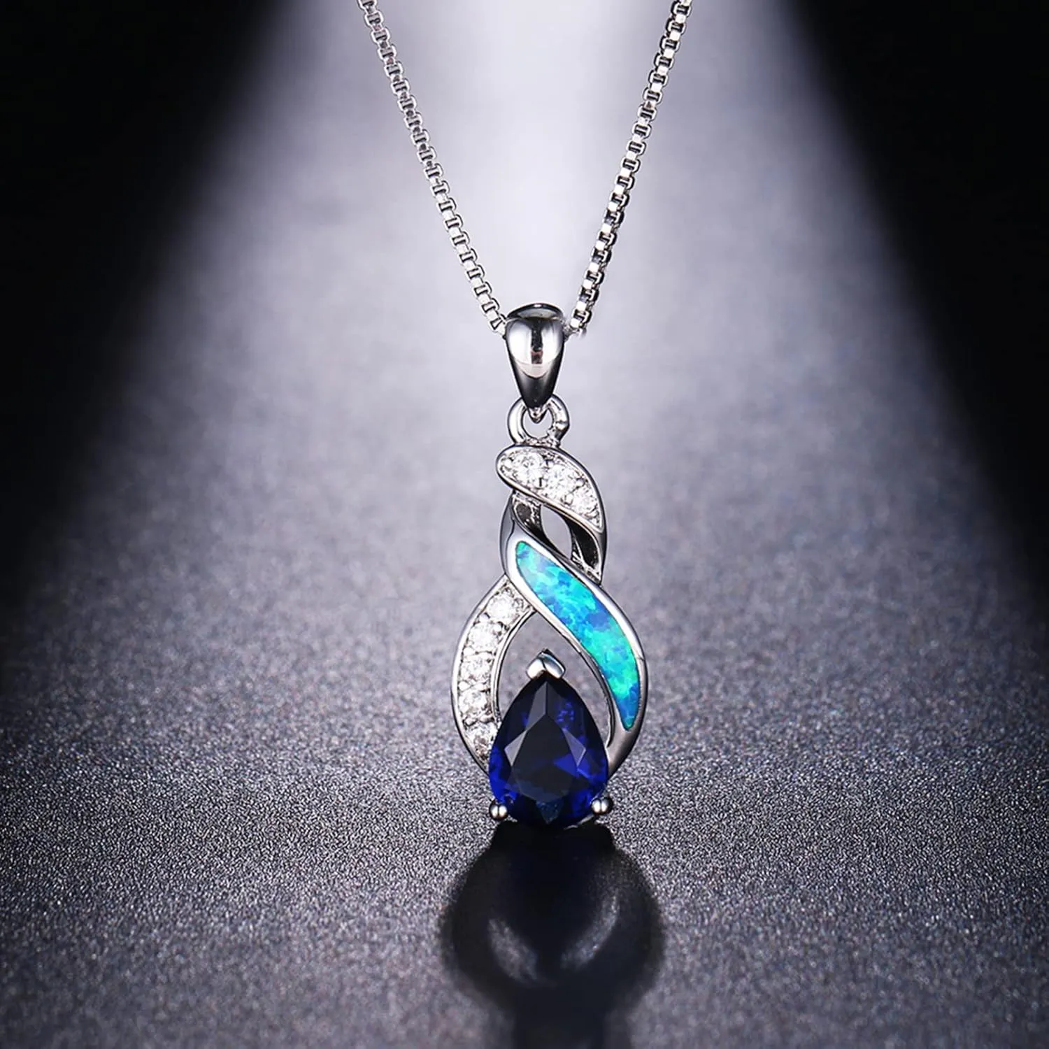Hermosa Jewelry Sets Australian Created Opal Necklace Earrings Mother's Day Gifts Jewelry for Mom