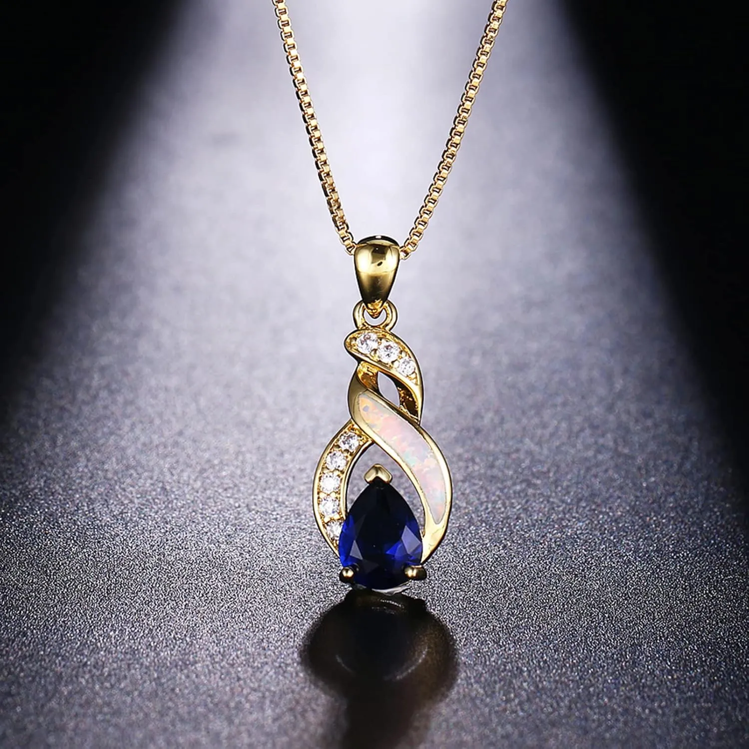 Hermosa Jewelry Sets Australian Created Opal Necklace Earrings Mother's Day Gifts Jewelry for Mom
