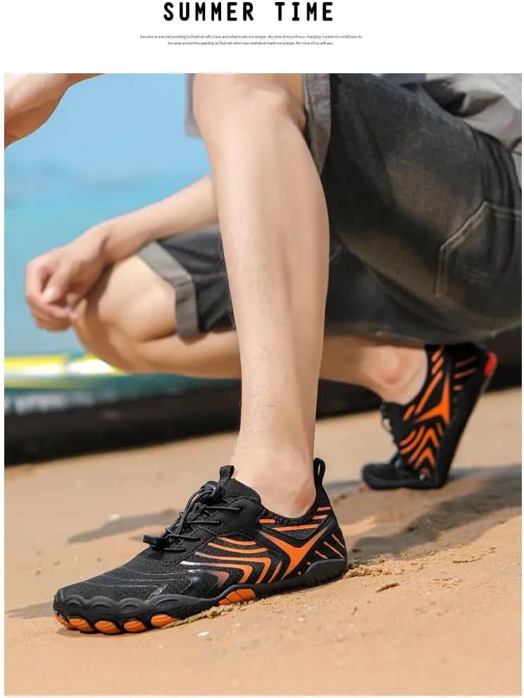 Hike Barefoot Footwear Women Men Breathable Non-Slip Athletic Footwear Sneakers Wide Toe Water Shoes for Hiking Quick-Dry Lightweight Outdoor Sport Shoes
