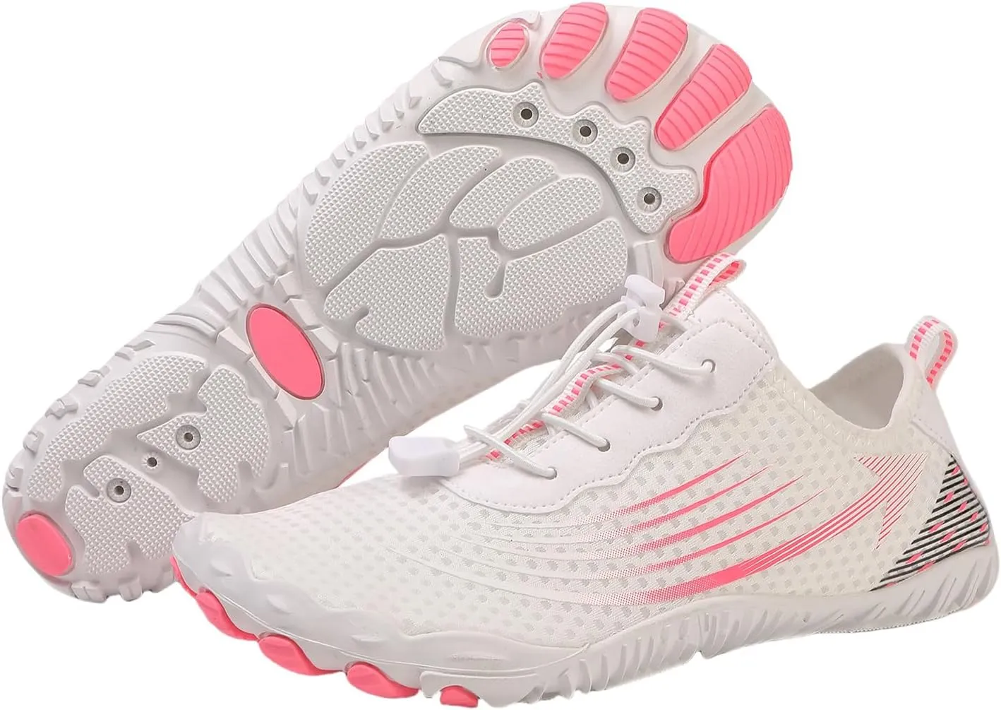 Hike Barefoot Footwear Womens Men Unisex Breathable & Non-Slip Athletic Wide Toe Water Shoes Hiking Swim Outdoor Beach Quick-Dry Aqua Pool Socks Surfing Exercise Adult Sock River Lake Kayaking