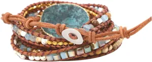Homoyoyo Bohemia Style Bracelet Natural Beaded Jewelry Handmade Weaving Bracelet Jewelry for Women Vintage
