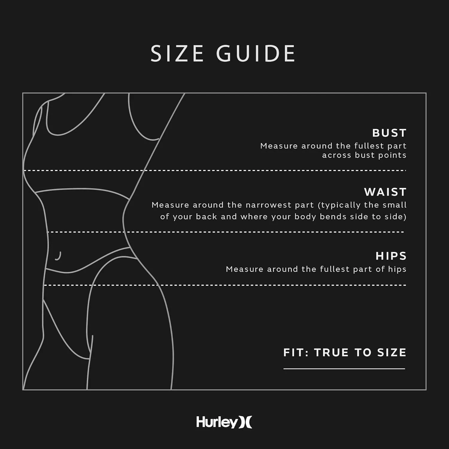 Hurley Women's Standard Max Full-tab Side Bikini Bottoms