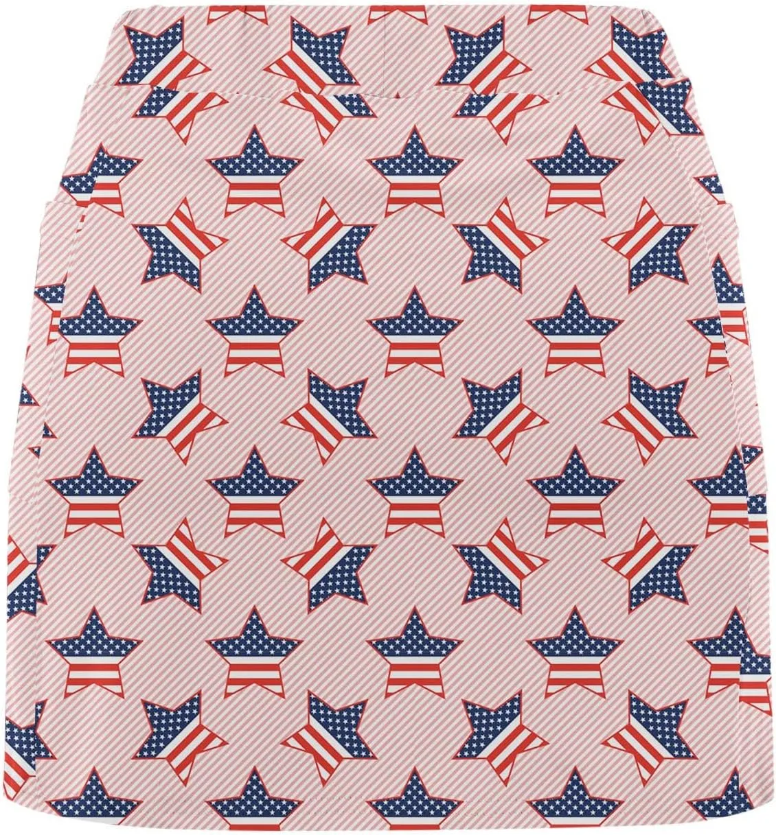 Independence Skirts for Women with Shorts Tennis American Flag Th July Golf Skirt Summer Golf Athletic Skorts