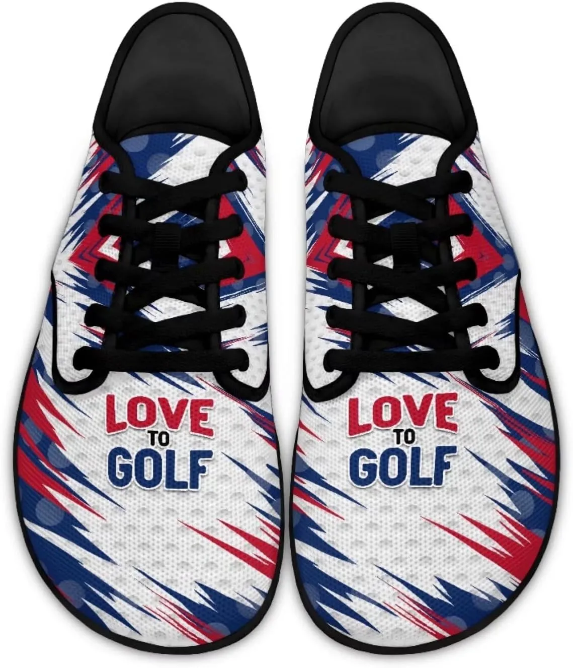 Jeiento American Flag Hike Barefoot Shoes with Wide Toe Box for Men Patriots, Non-Slip