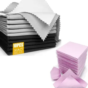 Jewelry Cleaning Cloth Jewelry Polishing Cloths Individually Wrapped Silver Cleaning Cloth for Jewelry Sterling Silver, Gold, Platinum,Coins, Watch (3.15 x 3.15 Inches)