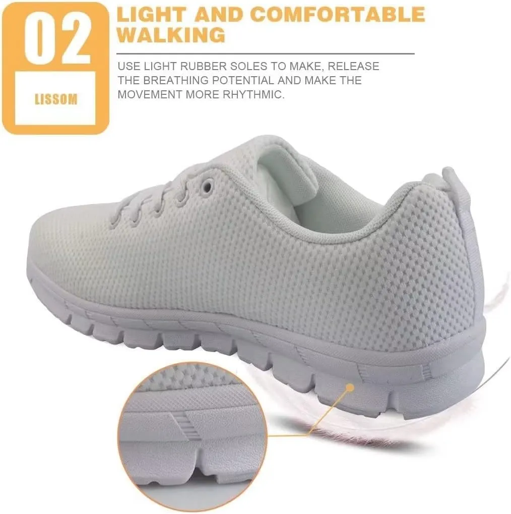 KEIAHUAN Women's Running Shoes Lightweight Training Shoes Casual Tennis Shoes Non Slip Breathable Mesh Sneakers for Gym Workout Sports