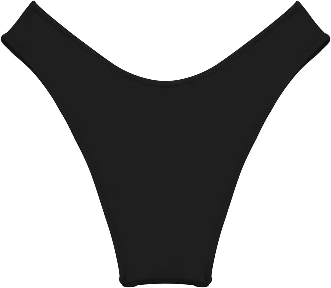 Kepblom Women's Low Rise High Cut Bikini Bottom