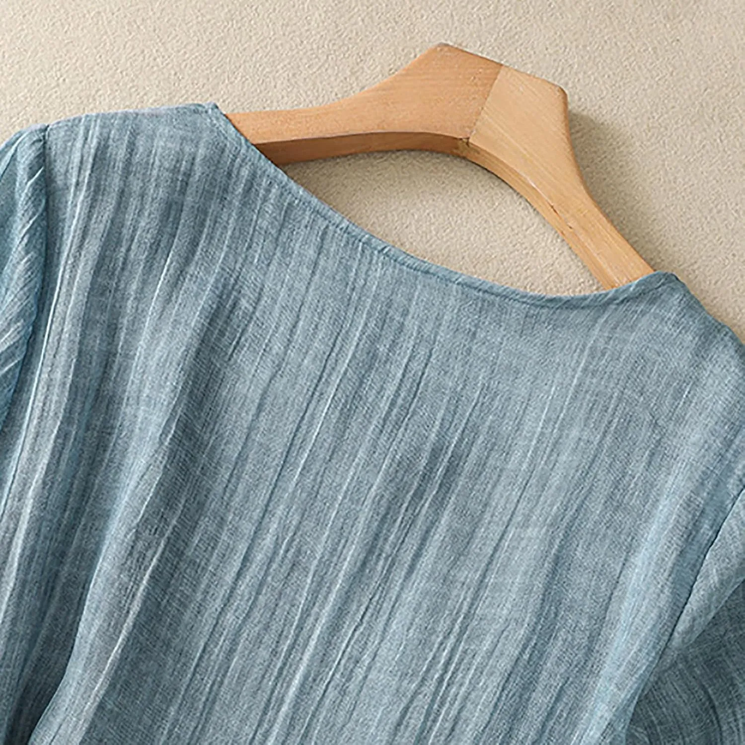 Linen Dress for Women 2025 Plus Size Short Sleeve Summer Maxi Dresses Spring Fashion Vacation Clothes
