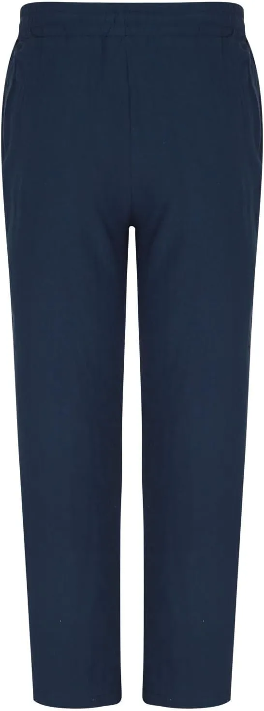 Linen Pants Men Long Relaxed Fit Elastic Waist Pants with Pockets Beach Yoga Travel Lounge Trousers for Summer
