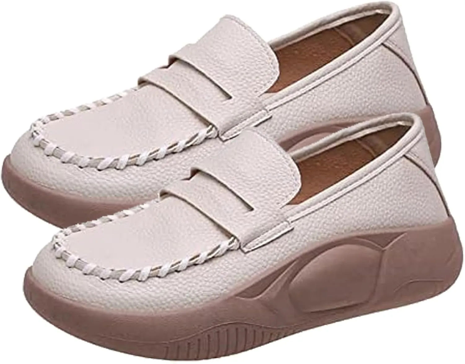 Loafers for Women Comfortable Slip On Business Casual Shoes Soft Muffin Soled Corrective Loafers Orthopedic Walking Shoes for All Occasions: Casual, Work, Party