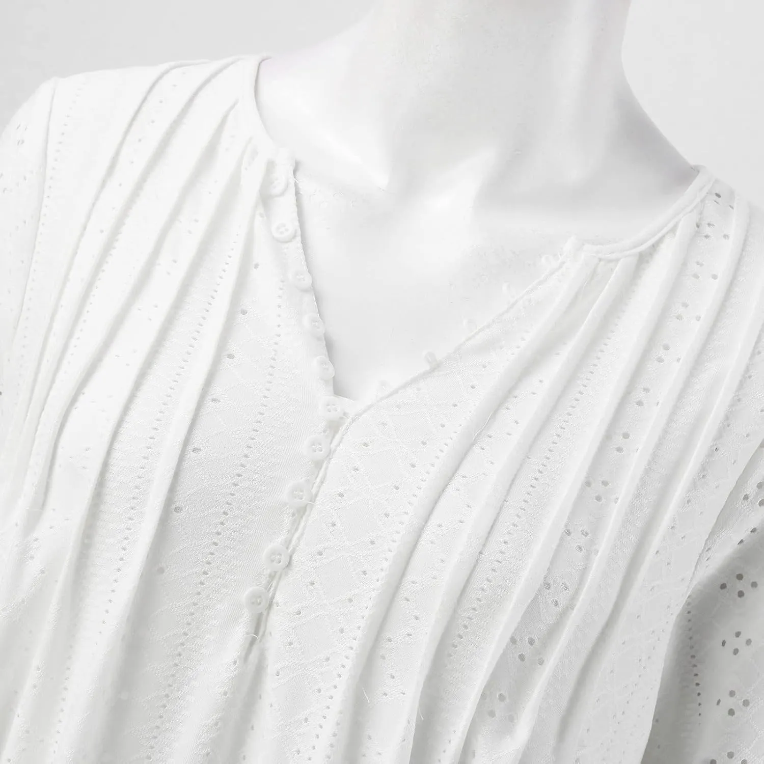 Maxi Long Dresses for Women 2025 Summer Casual V Neck Short Sleeve Eyelet Tshirt Dress Boho Aline Sundresses for Vacation