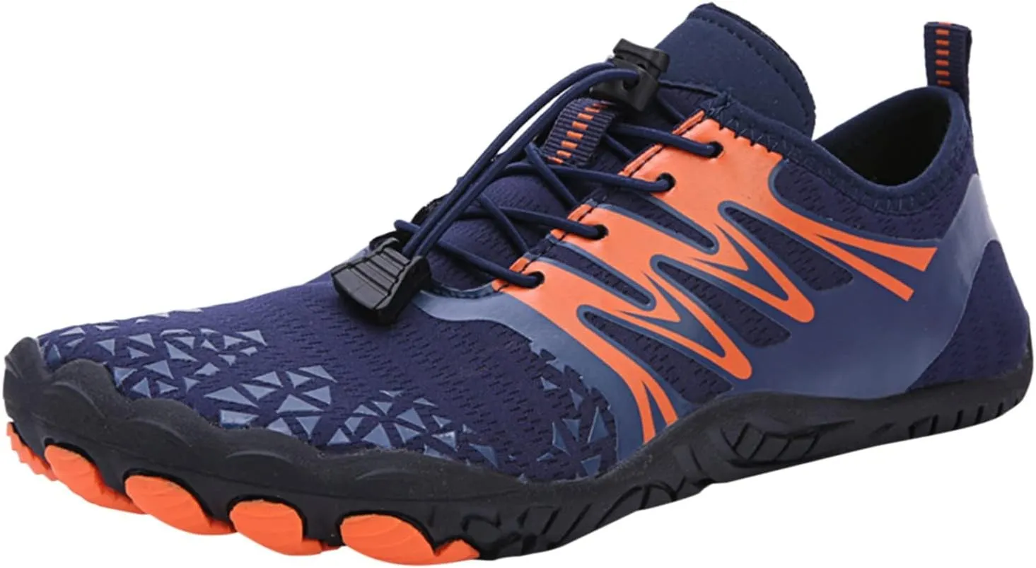 Men And Women Shoes Outdoor Beach Shoes Swimming Water Shoes For Diving Hiking Shoes Vegan Athletic Shoes (Dark Blue, 7)