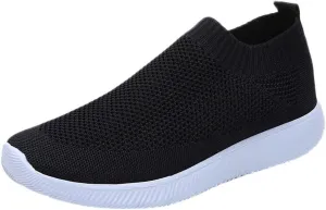 Men Slip on Casual Trainers Walking Shoes Breathable Slip-on Lightweight Comfortable Tennis Mesh Sneaker