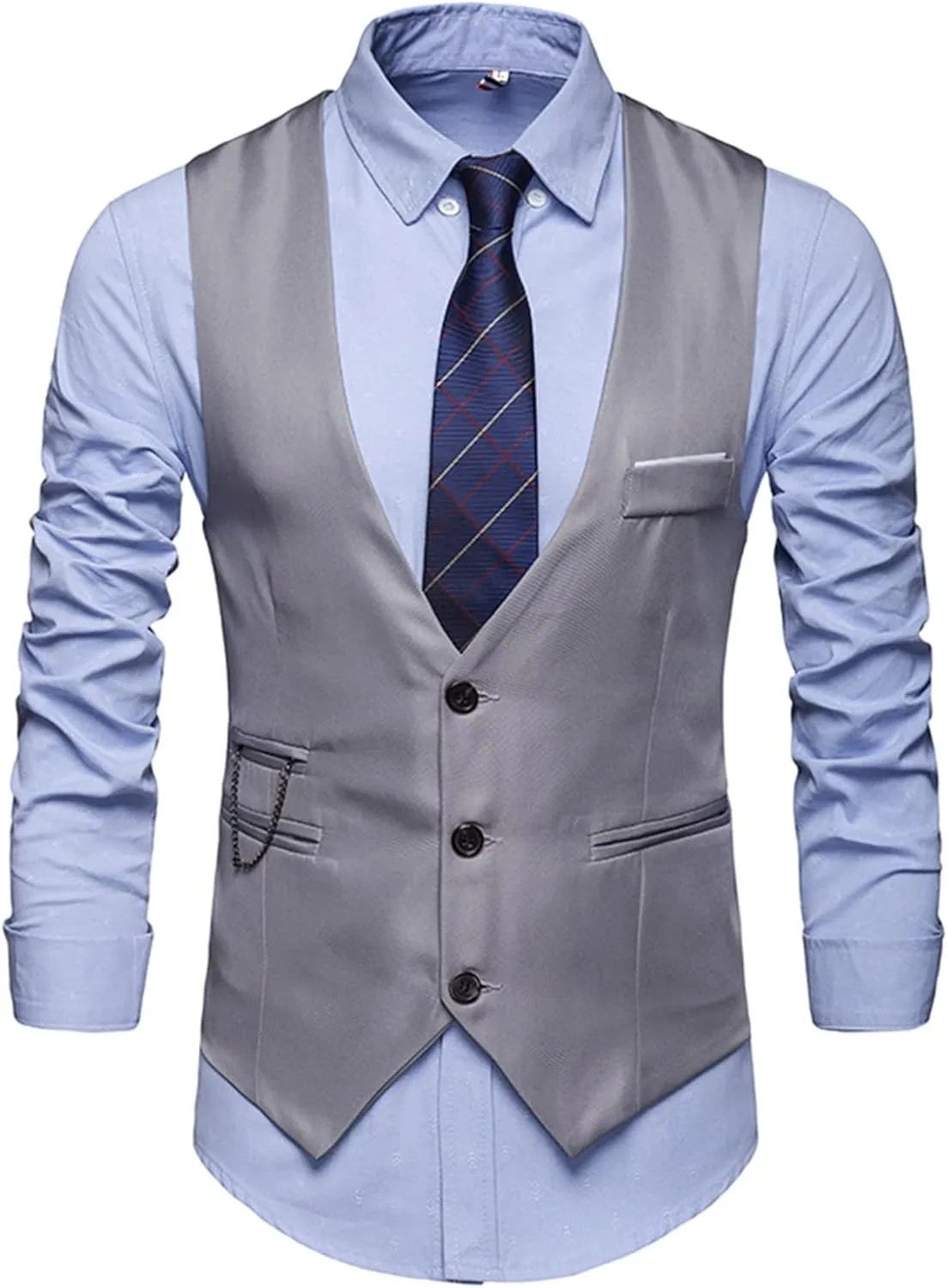 Mens Black Vest V Neck Pocket Retro Color Vest Blouse With Button White Vest Work Vest For Men Black Mens Vests
