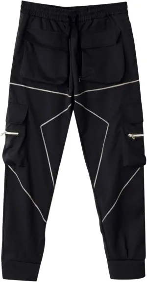 Men's Cargo Sweatpants Sports Jogging Trousers Men's Chinos Men's Cargo Pants Elastic Waistband Chino Slim Skinny