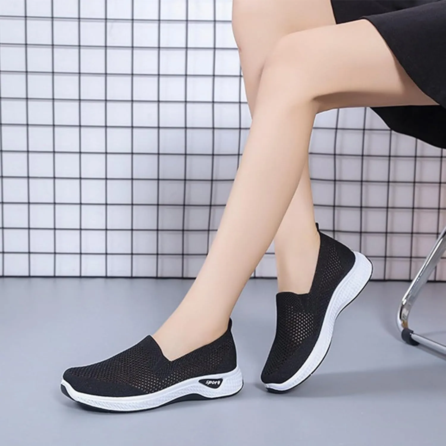 Mens Casual Dress Shoes Fashion Mesh Oxfords Business Walking Work Sneakers Comfortable Lightweight Cushion Sneaker