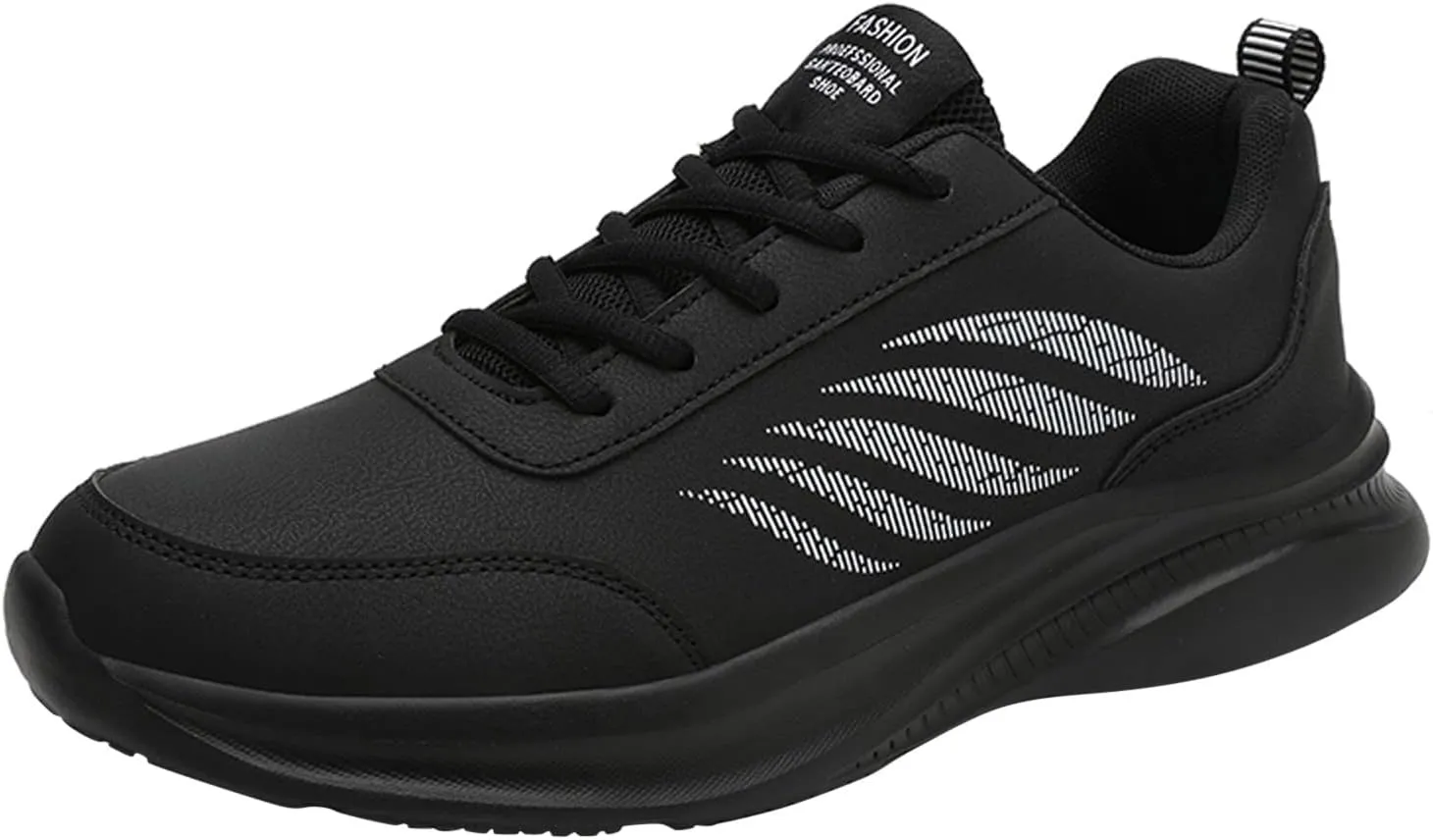 Men's Lightweight Cushion Sneakers Breathable and Light Outdoor Comfy Walking Shoe Casual Elderly Lace Up Shoes