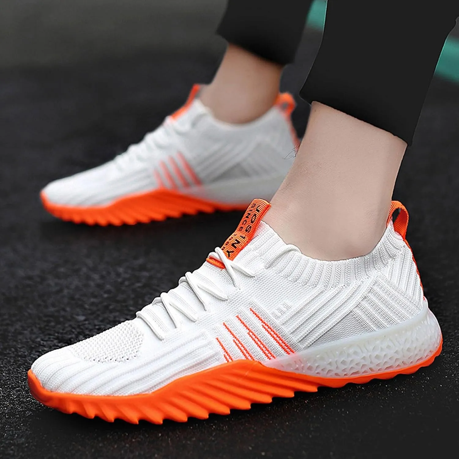 Men's Lightweight Non Slip Barefoot Shoes Athletic Gym Tennis Shoe for Men Casual Soft Flat Soled Walking Shoes