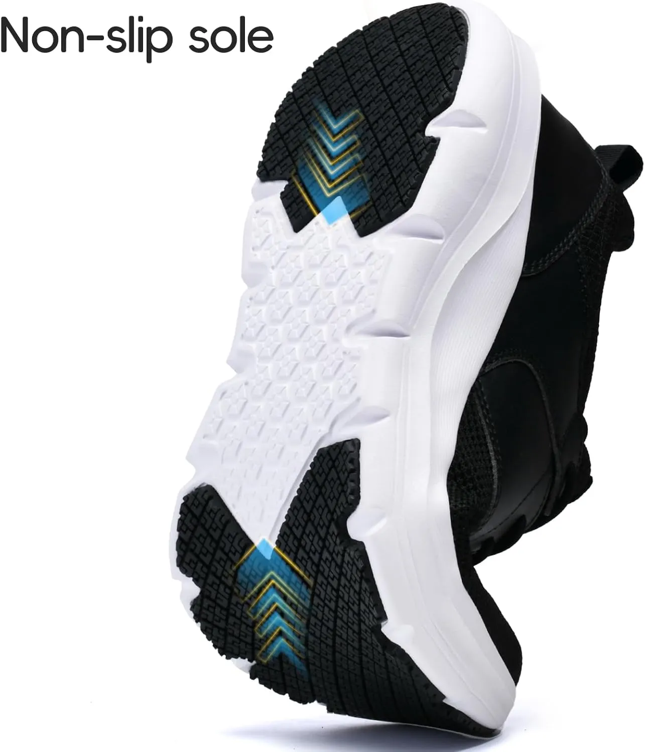 Men's Non Slip Work Shoes Walking Shoes Slip Resistant Restaurant Waterproof Shoes Food Service Chef Kitchen Breathable Sneakers