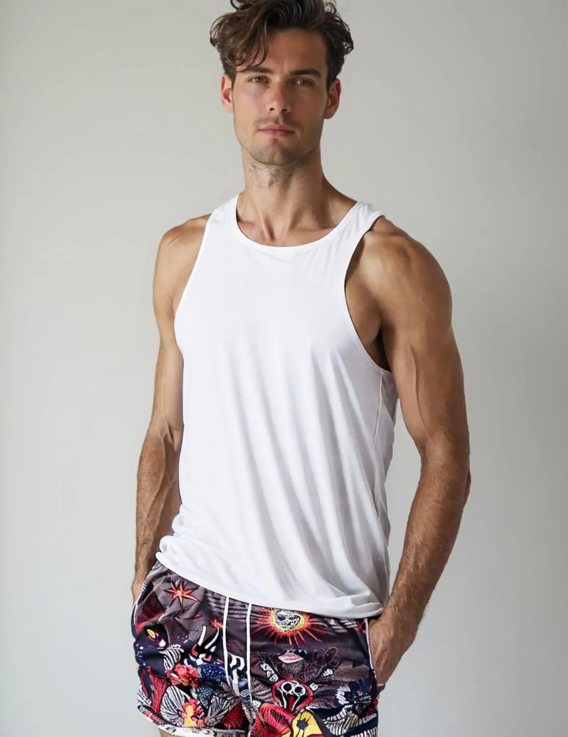 Men's Retro Basketball Shorts - Graphic Streetwear Breathable Mesh Gym Shorts, Lightweight Athletic Shorts with Drawstring