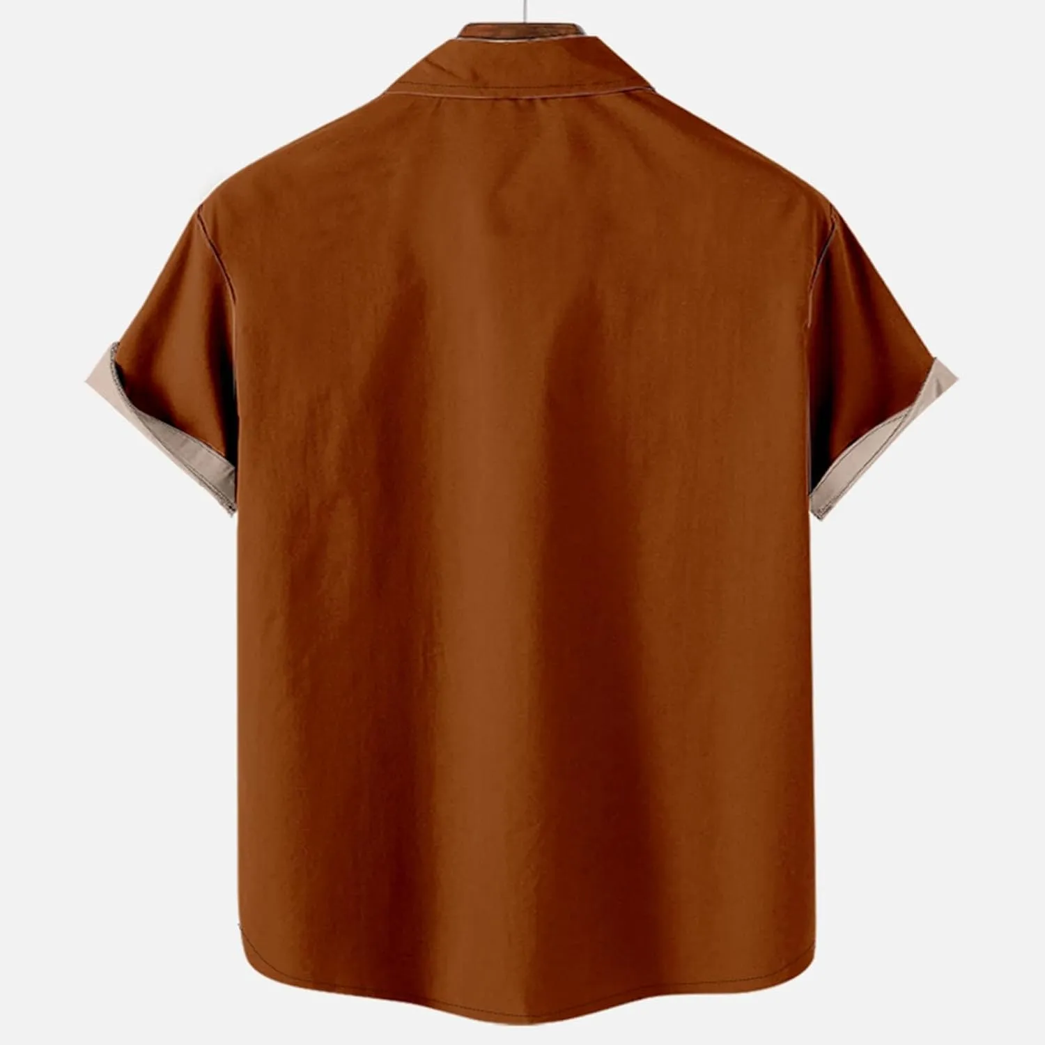 Mens Short Sleeve Button Down Shirt Casual Collared Linen Shirts Vacation Beach Shirts Textured Shirts