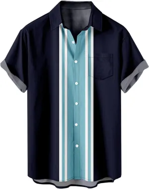 Mens Short Sleeve Button Down Shirt Casual Collared Linen Shirts Vacation Beach Shirts Textured Shirts