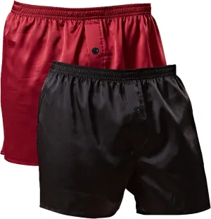 Men's Silky Satin Boxers Shorts Pajama Shorts Bottom Loose Satin Underwear Sleepwear Boxers