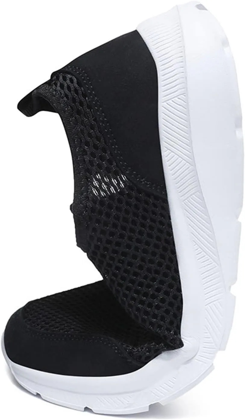 Mens Slip On Running Shoes Casual Breathable Mesh Walking Shoe Lightweight Comfortable Non Slip Sneakers for Men