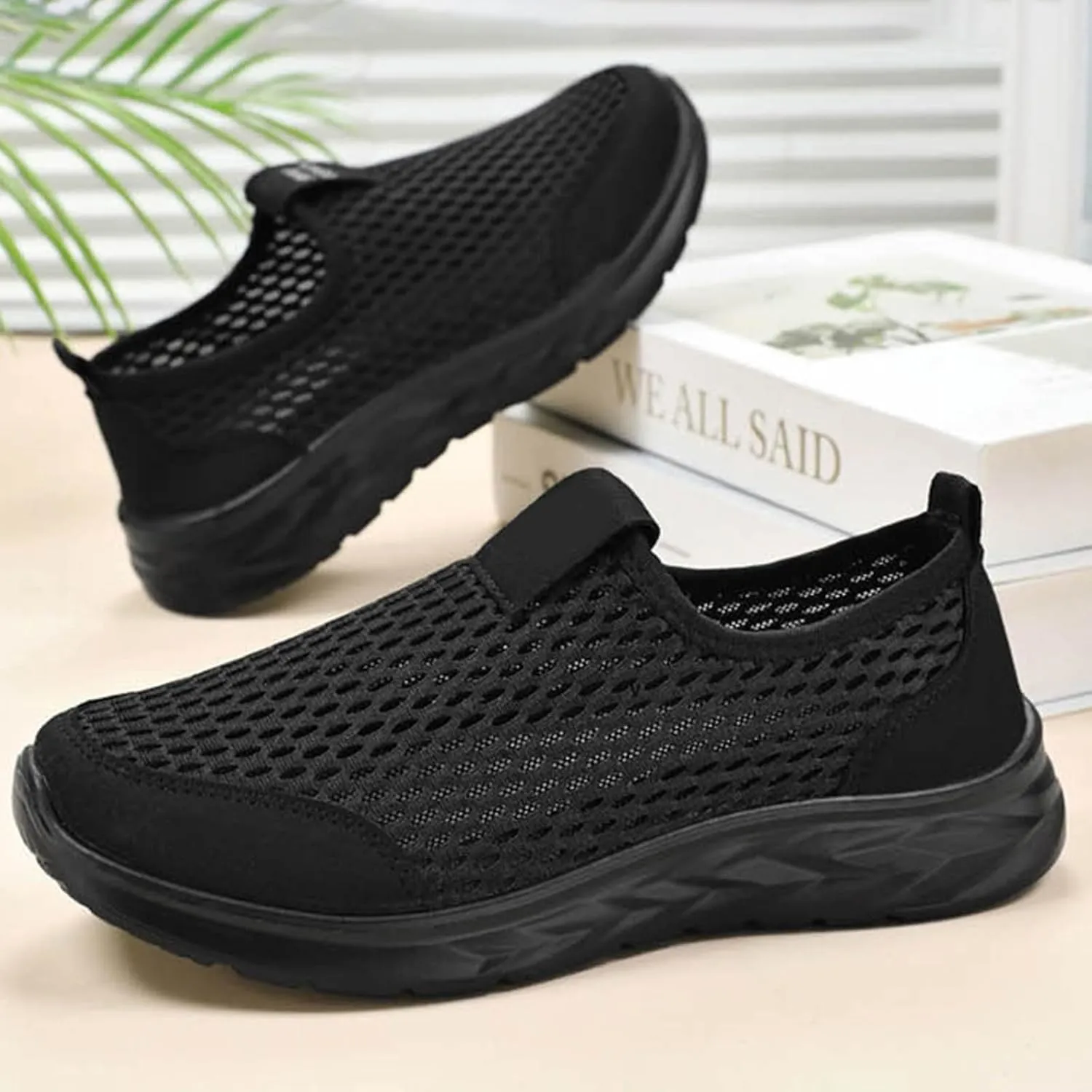 Mens Tennis Shoes Men's Running Shoes Lightweight Breathable Walking Shoes Non Slip Sneakers Mesh Casual Sports Shoes