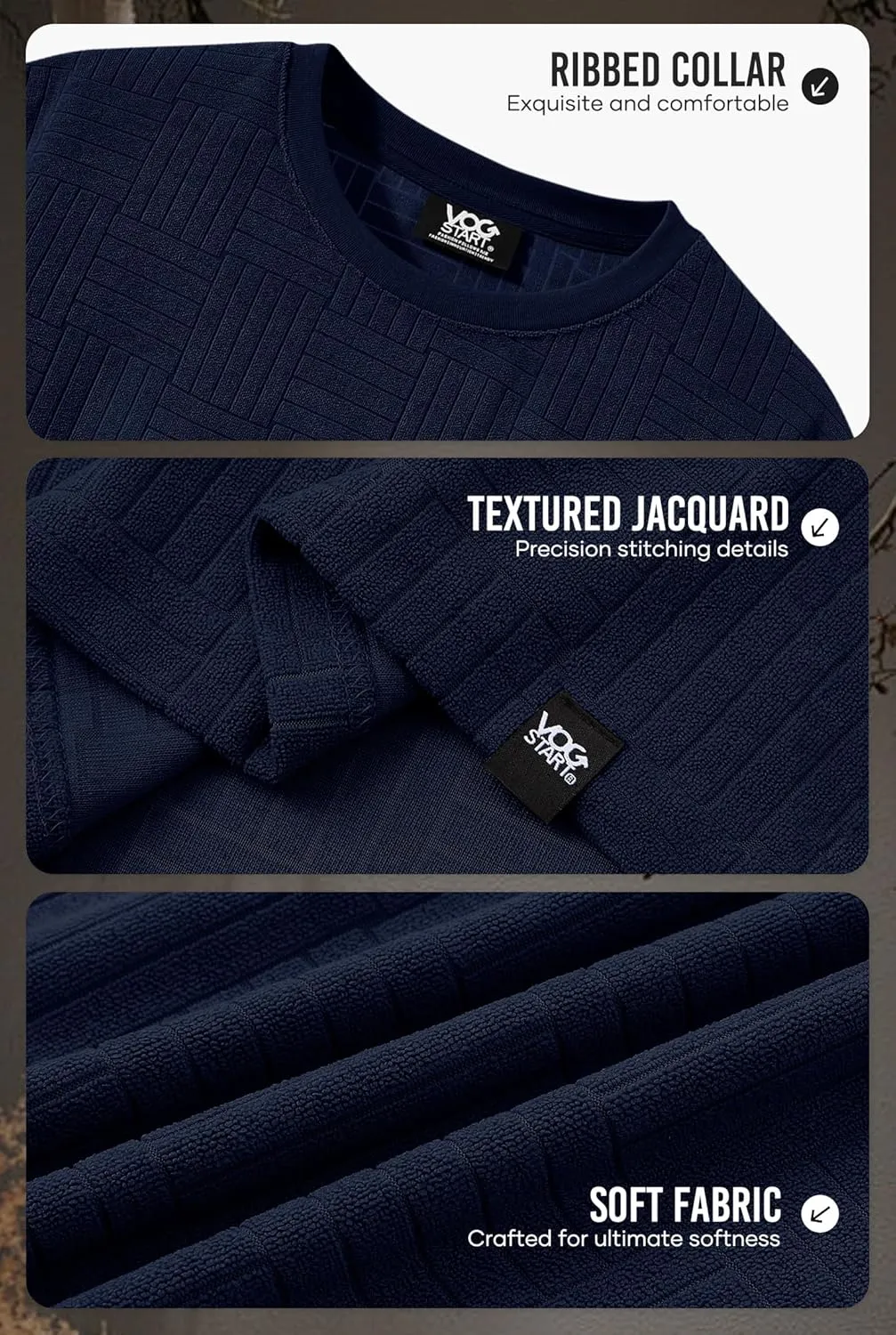Mens Textured Shirts Casual Stretch T-Shirts Summer Crewneck Short Sleeve Tee Shirts (S-XXL)