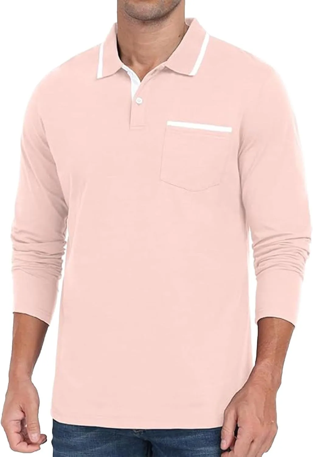 Mens Tops Casual Stylish Men's Business Slim Casual Shirt Long Sleeve Shirt Long Sleeve Tees for Men Men's Quarter